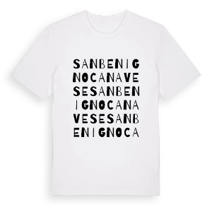 San Benigno Canavese ordlek t-shirt – ekologisk bomull t-shirt från Pinshirt