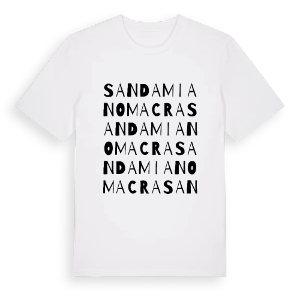 San Damiano Macra ordlek t-shirt – ekologisk bomull t-shirt från Pinshirt