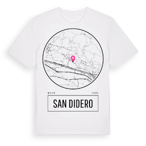 San Didero t-shirt – ekologisk bomull t-shirt från Pinshirt