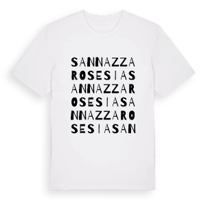 San Nazzaro Sesia ordlek t-shirt – ekologisk bomull t-shirt från Pinshirt