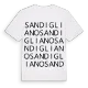 Sandigliano ordlek t-shirt