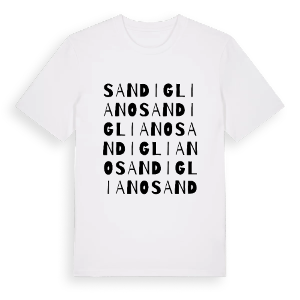 Sandigliano ordlek t-shirt – ekologisk bomull t-shirt från Pinshirt