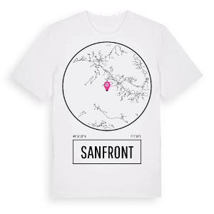 Sanfront t-shirt – ekologisk bomull t-shirt från Pinshirt
