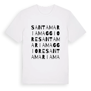 Santa Maria Maggiore ordlek t-shirt – ekologisk bomull t-shirt från Pinshirt