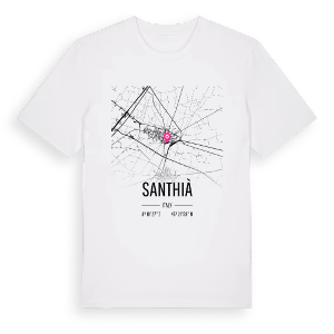 Santhià karta t-shirt – ekologisk bomull t-shirt från Pinshirt