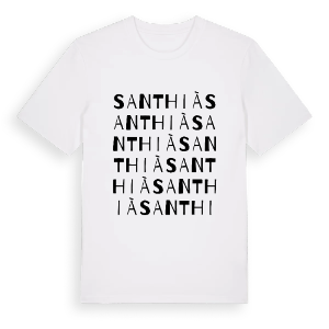 Santhià ordlek t-shirt – ekologisk bomull t-shirt från Pinshirt