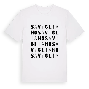 Savigliano ordlek t-shirt – ekologisk bomull t-shirt från Pinshirt