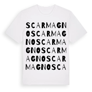 Scarmagno ordlek t-shirt – ekologisk bomull t-shirt från Pinshirt
