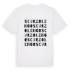 Scurzolengo ordlek t-shirt – ekologisk bomull t-shirt från Pinshirt