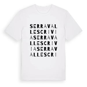 Serravalle Scrivia ordlek t-shirt – ekologisk bomull t-shirt från Pinshirt