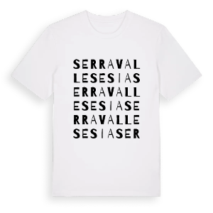 Serravalle Sesia ordlek t-shirt – ekologisk bomull t-shirt från Pinshirt