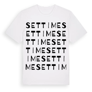 Settime ordlek t-shirt – ekologisk bomull t-shirt från Pinshirt