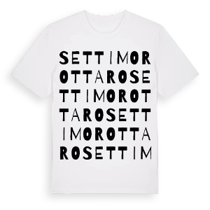 Settimo Rottaro ordlek t-shirt – ekologisk bomull t-shirt från Pinshirt