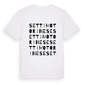 Settimo Torinese ordlek t-shirt – ekologisk bomull t-shirt från Pinshirt
