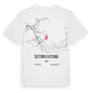 Settimo Vittone karta t-shirt – ekologisk bomull t-shirt från Pinshirt