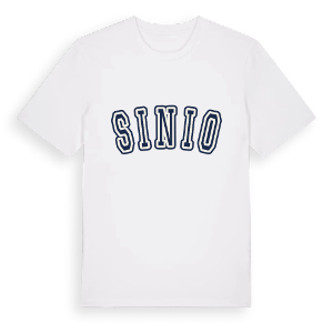 Sinio college t-shirt – ekologisk bomull t-shirt från Pinshirt