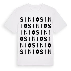 Sinio ordlek t-shirt – ekologisk bomull t-shirt från Pinshirt