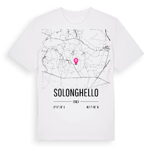 Solonghello karta t-shirt – ekologisk bomull t-shirt från Pinshirt