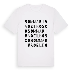 Sommariva del Bosco ordlek t-shirt – ekologisk bomull t-shirt från Pinshirt