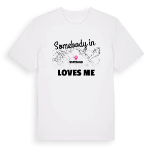Någon i Sostegno älskar mig t-shirt – ekologisk bomull t-shirt från Pinshirt