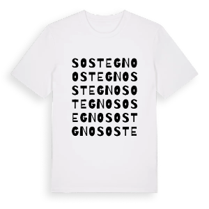 Sostegno ordlek t-shirt – ekologisk bomull t-shirt från Pinshirt