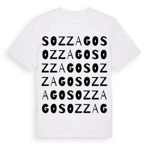 Sozzago ordlek t-shirt – ekologisk bomull t-shirt från Pinshirt
