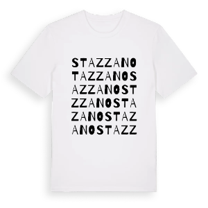 Stazzano ordlek t-shirt – ekologisk bomull t-shirt från Pinshirt