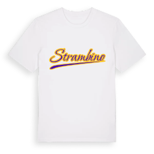 Strambino baseball t-shirt – ekologisk bomull t-shirt från Pinshirt