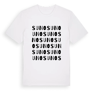 Suno ordlek t-shirt – ekologisk bomull t-shirt från Pinshirt