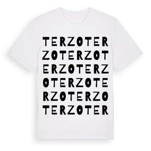 Terzo ordlek t-shirt – ekologisk bomull t-shirt från Pinshirt