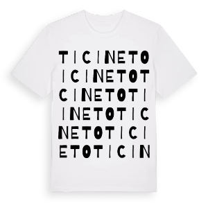 Ticineto ordlek t-shirt – ekologisk bomull t-shirt från Pinshirt