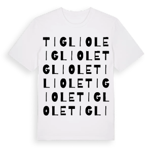 Tigliole ordlek t-shirt – ekologisk bomull t-shirt från Pinshirt