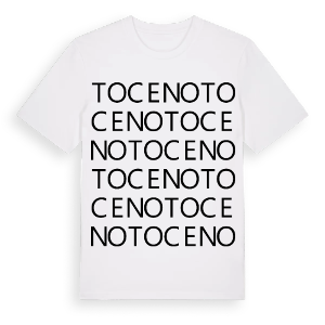 Toceno ordlek t-shirt – ekologisk bomull t-shirt från Pinshirt