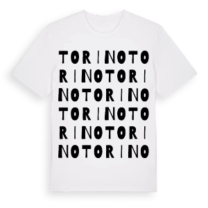 Torino ordlek t-shirt – ekologisk bomull t-shirt från Pinshirt