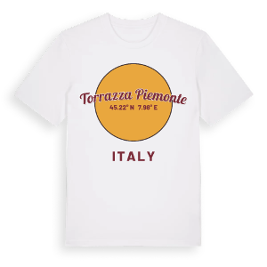 Torrazza Piemonte cirkel t-shirt – ekologisk bomull t-shirt från Pinshirt