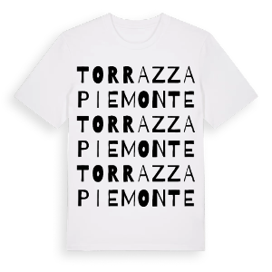 Torrazza Piemonte ordlek t-shirt – ekologisk bomull t-shirt från Pinshirt