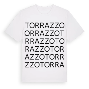 Torrazzo ordlek t-shirt – ekologisk bomull t-shirt från Pinshirt