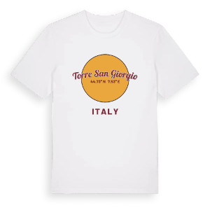 Torre San Giorgio cirkel t-shirt – ekologisk bomull t-shirt från Pinshirt