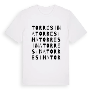 Torresina ordlek t-shirt – ekologisk bomull t-shirt från Pinshirt