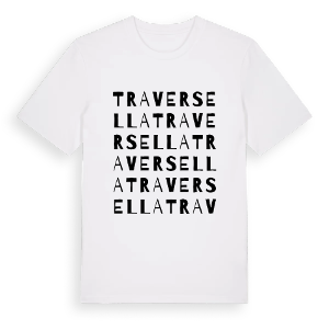 Traversella ordlek t-shirt – ekologisk bomull t-shirt från Pinshirt
