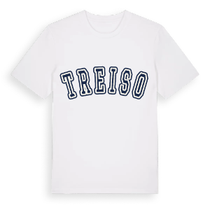 Treiso college t-shirt – ekologisk bomull t-shirt från Pinshirt