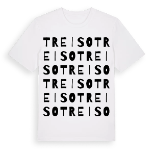 Treiso ordlek t-shirt – ekologisk bomull t-shirt från Pinshirt