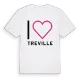 Jag älskar Treville t-shirt stort tryck