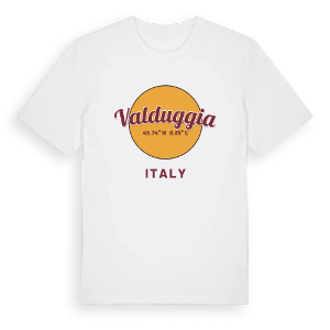 Valduggia cirkel t-shirt – ekologisk bomull t-shirt från Pinshirt
