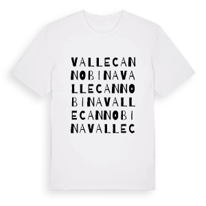 Valle Cannobina ordlek t-shirt – ekologisk bomull t-shirt från Pinshirt