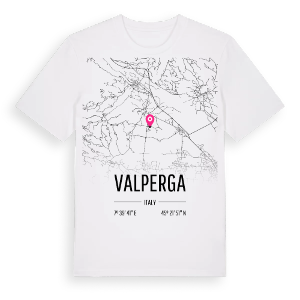 Valperga karta t-shirt – ekologisk bomull t-shirt från Pinshirt