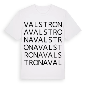 Valstrona ordlek t-shirt – ekologisk bomull t-shirt från Pinshirt