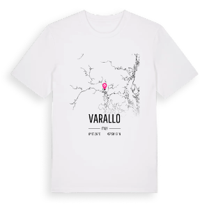 Varallo karta t-shirt – ekologisk bomull t-shirt från Pinshirt