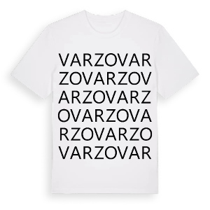 Varzo ordlek t-shirt – ekologisk bomull t-shirt från Pinshirt
