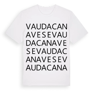 Vauda Canavese ordlek t-shirt – ekologisk bomull t-shirt från Pinshirt